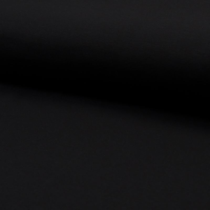 Coupon 3m Tissu Jersey Coton Bio Noir