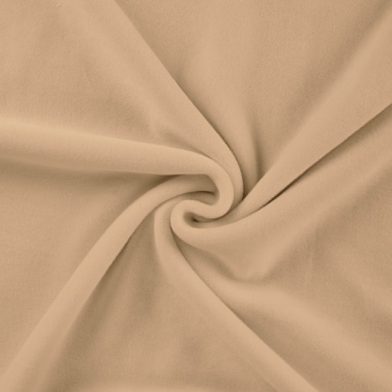 Coupon 3m Tissu Jersey Velours Nicky Uni Champagne
