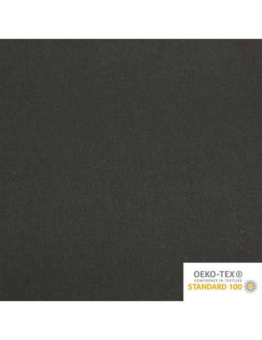 Coupon coton uni 150 x 50 cm noir