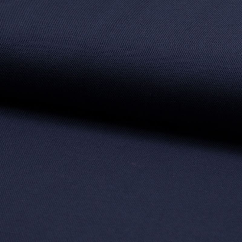 Coupon 3m Tissu Jersey Piqué Uni Marine