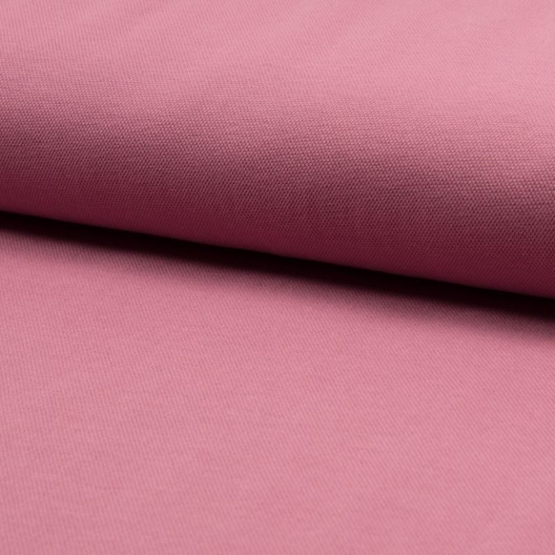 Coupon 3m Tissu Jersey Piqué Uni Rose