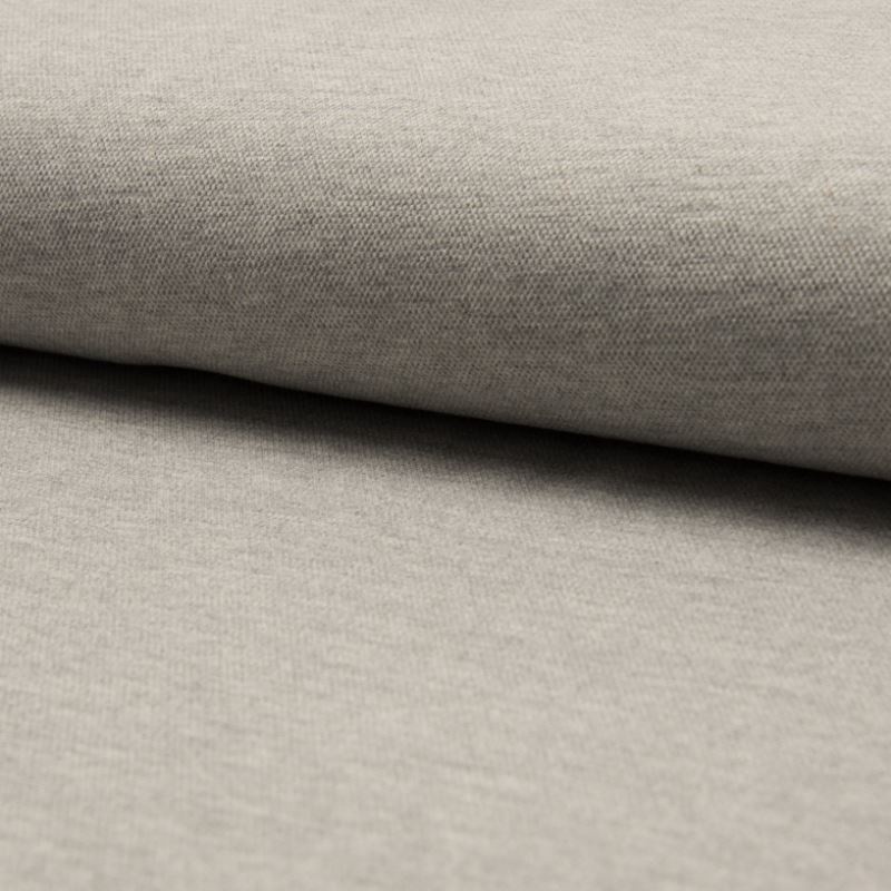 Coupon 3m Tissu Jersey Piqué Uni Gris Perle