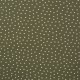 Coupon 3m Tissu Jersey Coton Hearts Kaki 
