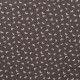 Coupon 3m Tissu Jersey Coton Butterflies Marron Glacé