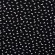 Coupon 3m Tissu Jersey Coton Butterflies Noir 
