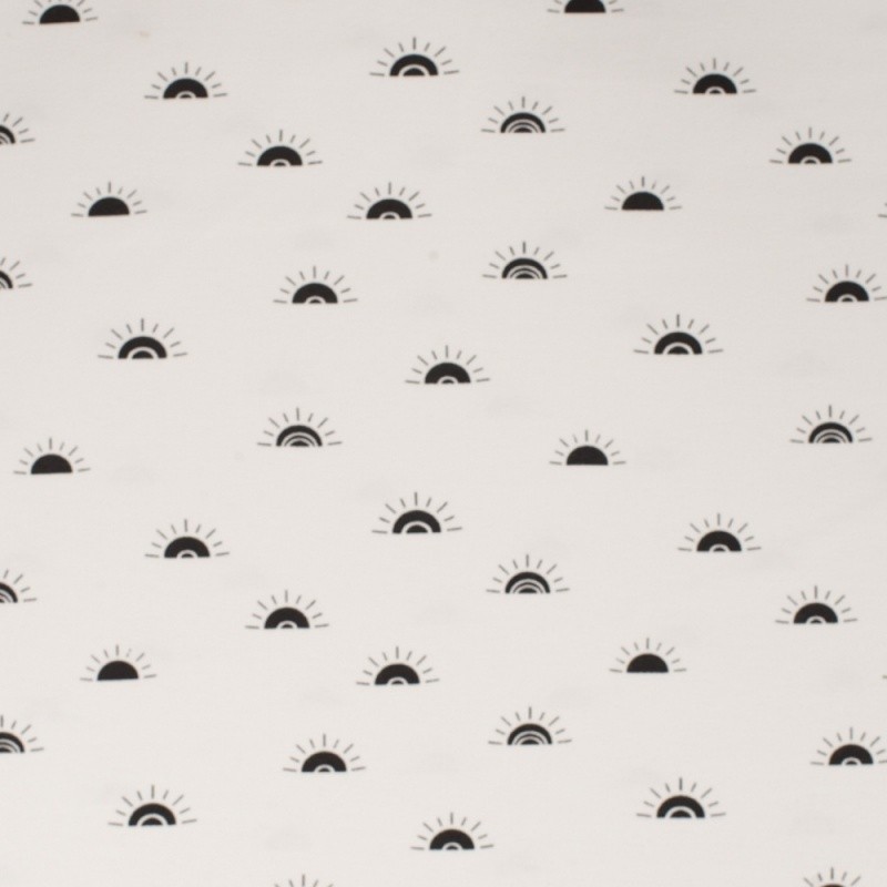 Coupon 3m Tissu Jersey Coton Sunset Ecru 