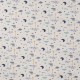 Coupon 3m Tissu Jersey Coton Sleepy Night Menthe 