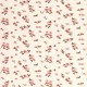 Coupon 3m Tissu Jersey Imprimé Fleurs Rose et vert 