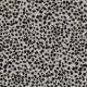 Coupon 3m Tissu Jersey Imprimé Leopard Fond Blanc