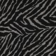 Coupon 3m Tissu Jersey Imprimé Zèbre Fond Gris 