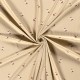 Coupon 3m Tissu Jersey de Coton Imprimé Renard Beige