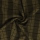 Coupon 3m Tissu Jersey Lainage Motif Carreaux Vert