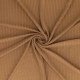 Coupon 3m Tissu Jersey Côtelé Uni Beige Foncé 