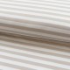 Coupon 3m Tissu Sweat Rayures Sable blanc