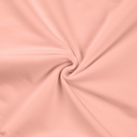 Coupon 3m Tissu Jogging Uni Rose Pale 