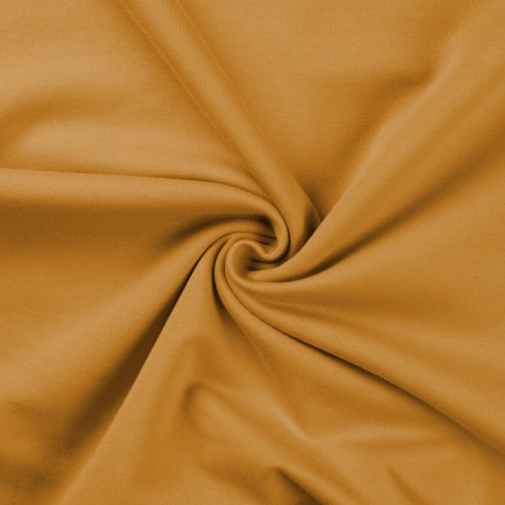 Coupon 3m Tissu Jogging Uni Ocre  