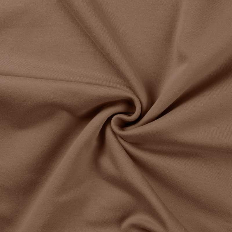 Coupon 3m Tissu Jogging Uni Taupe 