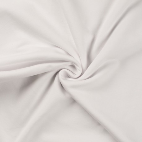 Coupon 3m Tissu Jogging Uni Blanc