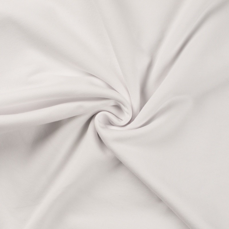 Coupon 3m Tissu Jogging Uni Blanc