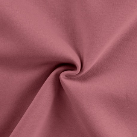 Coupon 3m Tissu Jogging Lourd Vieux Rose