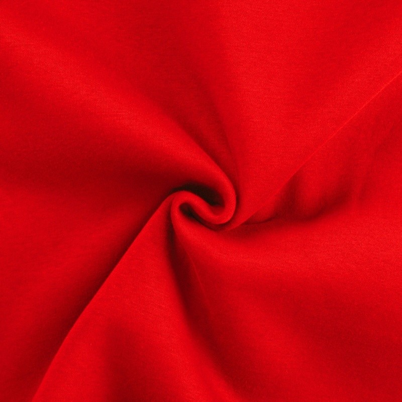 Coupon 3m Tissu Jogging Lourd Rouge