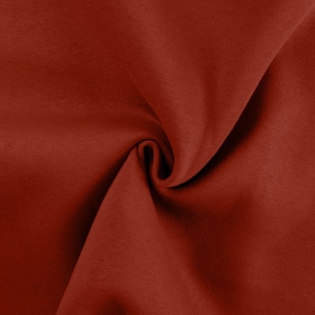 Coupon 3m Tissu Jogging Lourd Terracotta 