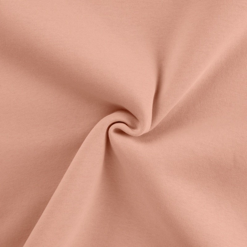 Coupon 3m Tissu Jogging Lourd Saumon Rose 