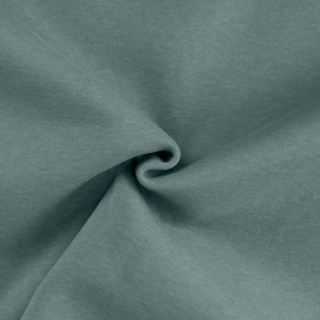 Coupon 3m Tissu Jogging Lourd Bleu Vert Chiné