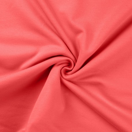 Coupon 3m Tissu Jogging Corail 