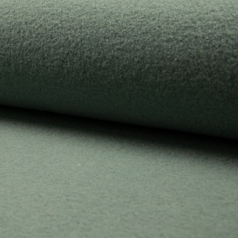 Coupon 3m Tissu Laine Bouillie Uni Menthe