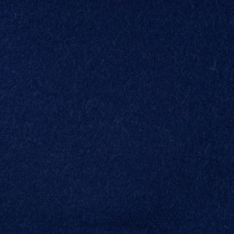 Coupon 3m Tissu Laine Bouillie Unie Coloris Jeans