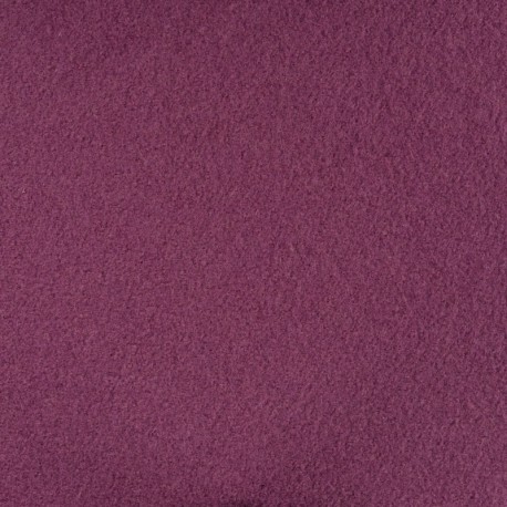 Coupon 3m Tissu Laine Bouillie Unie Bordeaux