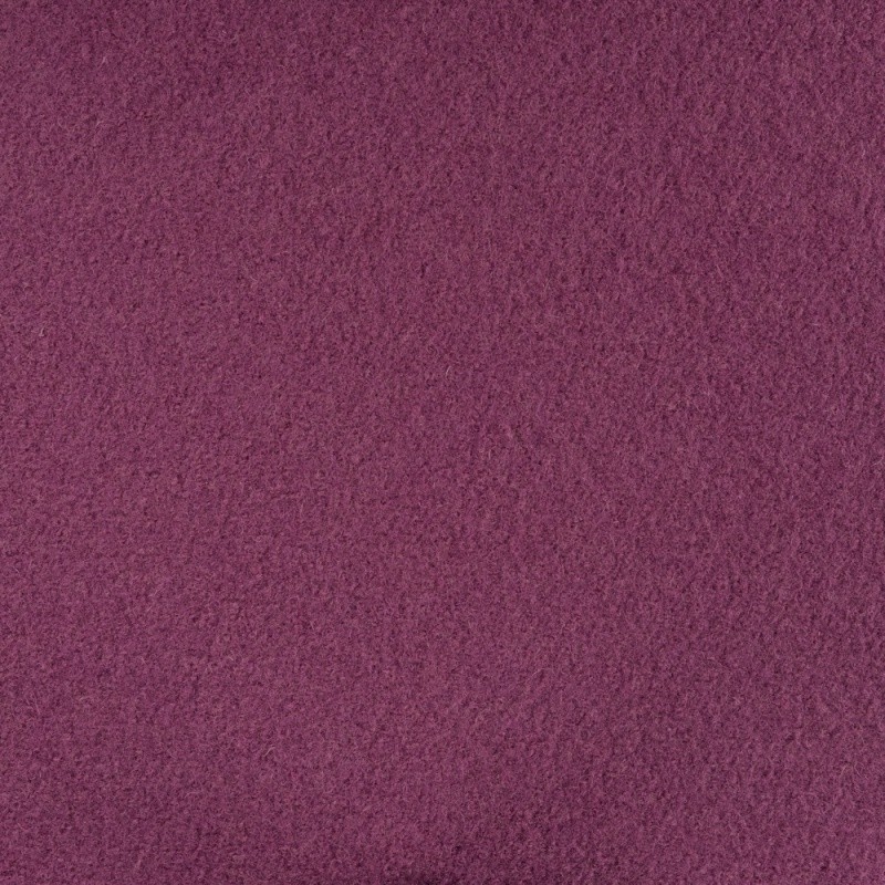 Coupon 3m Tissu Laine Bouillie Unie Bordeaux