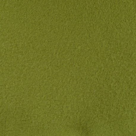 Coupon 3m Tissu Laine Bouillie Unie Kiwi