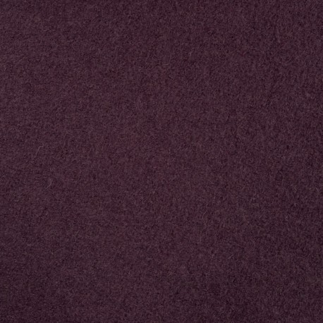 Coupon 3m Tissu Laine Bouillie Unie Mauve