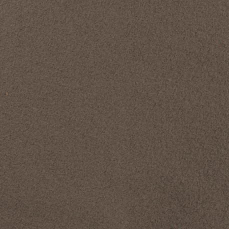 Coupon 3m Tissu Laine Bouillie Unie Taupe 