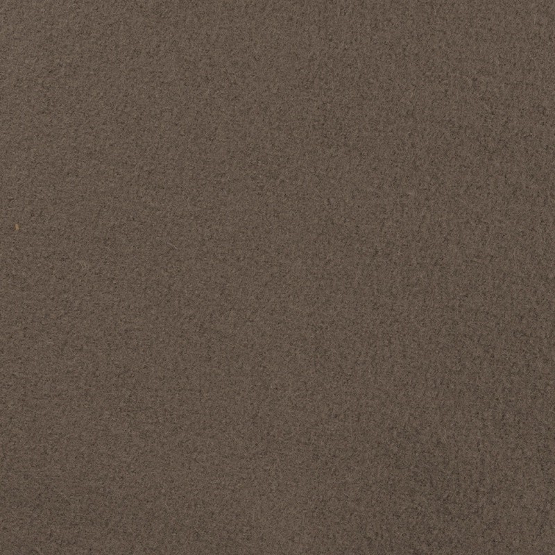 Coupon 3m Tissu Laine Bouillie Unie Taupe 