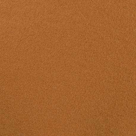 Coupon 3m Tissu Laine Bouillie Unie Caramel
