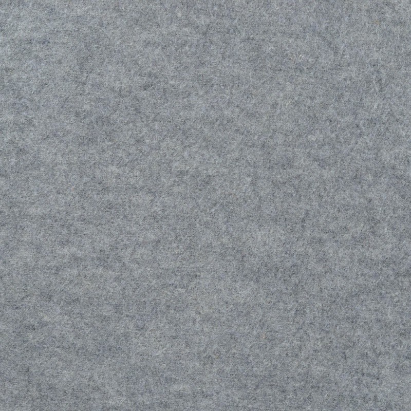 Coupon 3m Tissu Laine Bouillie Unie Gris