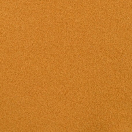 Coupon 3m Tissu Laine Bouillie Unie Ocre