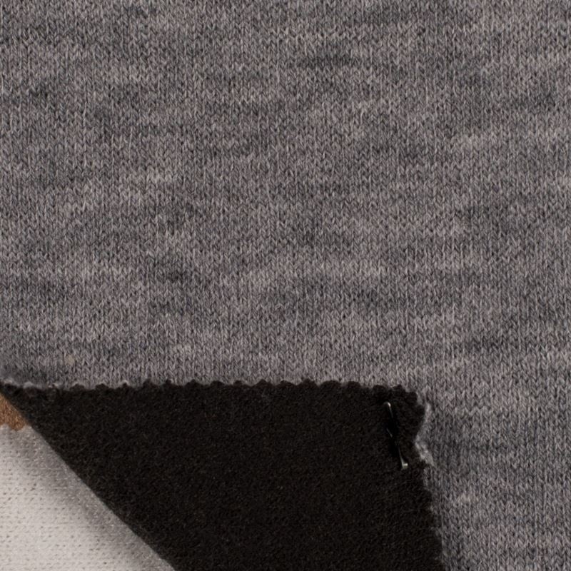 Coupon 3m Tissu Dominga Reversible Noir/Gris
