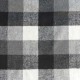 Coupon 3m Tissu Lainage Turnberry Noir blanc et gris
