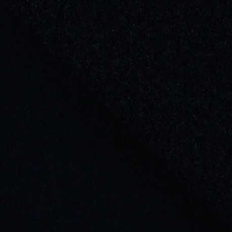 Coupon 3m Tissu Boucle Maxi Bleu Marine