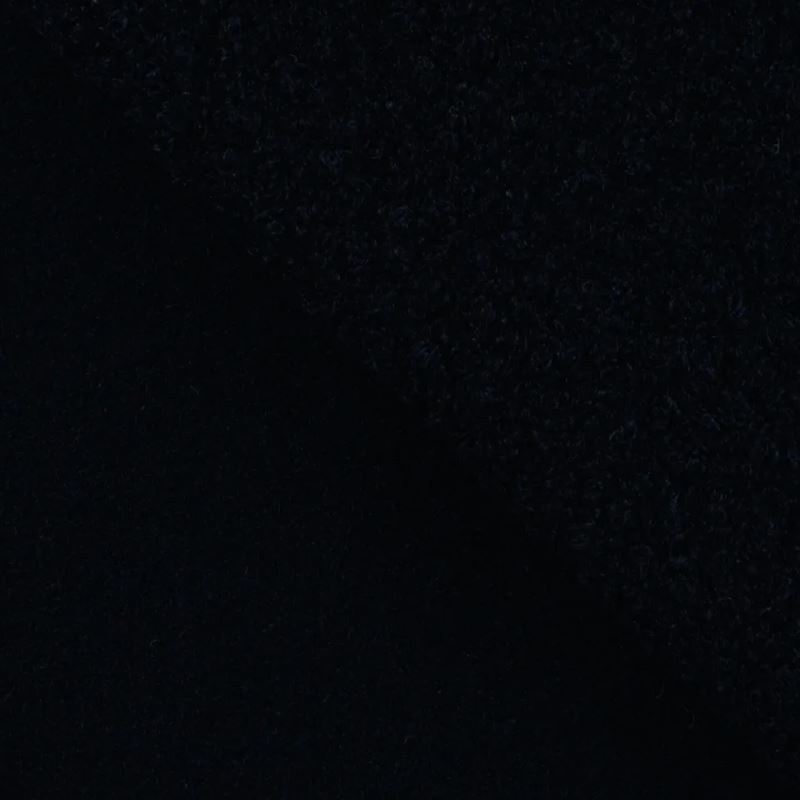 Coupon 3m Tissu Boucle Maxi Bleu Marine