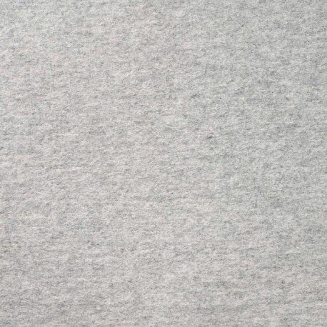 Coupon 3m Tissu Laine Bouillie Gris Moyen