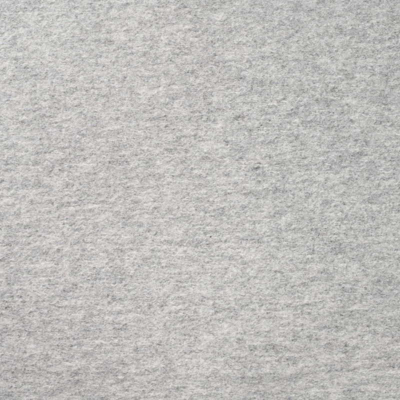 Coupon 3m Tissu Laine Bouillie Gris Moyen