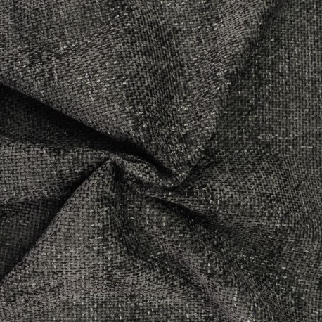 Coupon 3m Tissu Cannage Aspect Laineux Anthracite