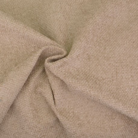 Coupon 3m Tissu Cannage Aspect Laineux Naturel