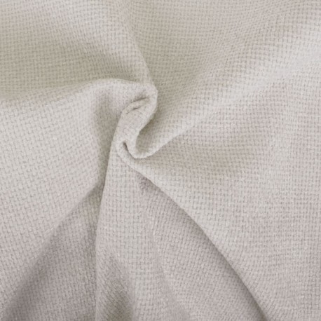 Coupon 3m Tissu Cannage Aspect Laineux Ivoire