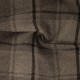 Coupon 3m Tissu Grands Carreaux Gris Noir